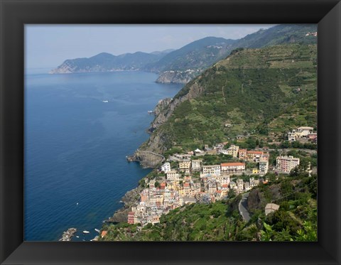 Framed Riomaggiore, La Spezia, Liguria, Italy Print