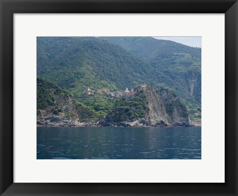 Framed Corniglia, La Spezia, Liguria, Italy Print