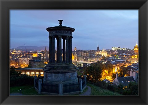 Framed Dougald Stewart Monument on Calton Hill, Edinburgh, Scotland Print