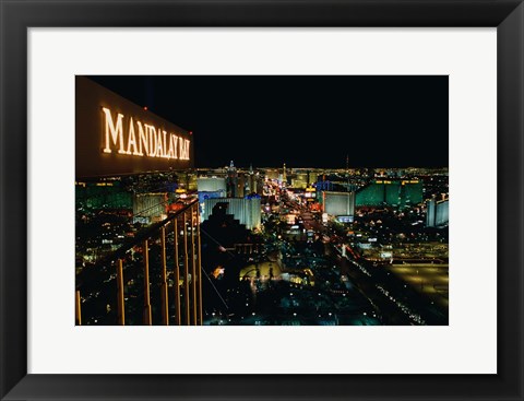 Framed Mandalay Bay Resort And Casino, Las Vegas, Clark County, Nevada Print