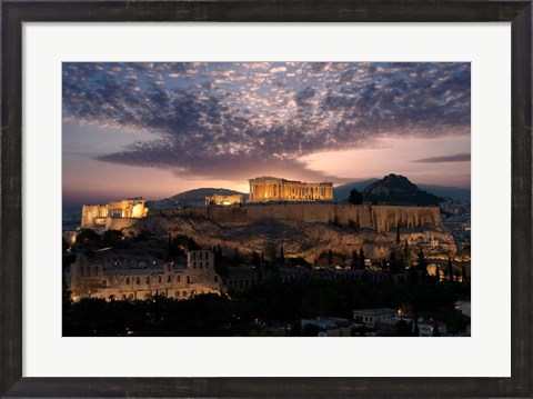 Framed Ruins of a Temple, Athens, Attica, Greece Print