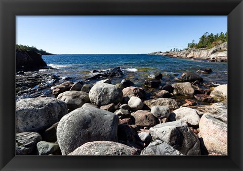 Framed North Shore Lake Superior, Ontario, Canada Print