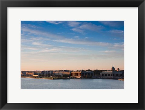 Framed US Naval Academy, Severn River, Annapolis, Maryland Print