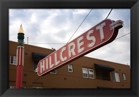 Framed Sign in Hillcrest, San Diego, California Print