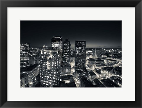 Framed Custom House Tower, McKinley Square, Boston, Massachusetts Print