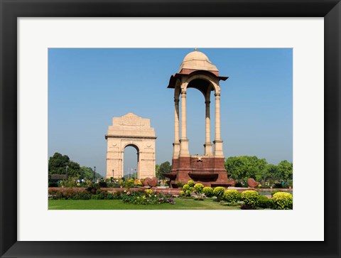 Framed View of the India Gate, New Delhi, India Print