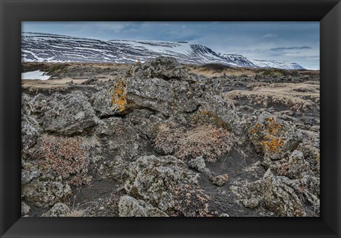 Framed Godafoss Waterfalls, Iceland Print