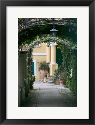 Framed Lanterns in a Garden, Capri, Naples, Italy Print