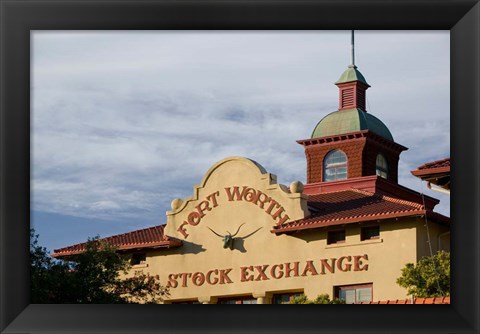 Framed Fort Worth Livestock Exchange, Fort Worth, Texas Print