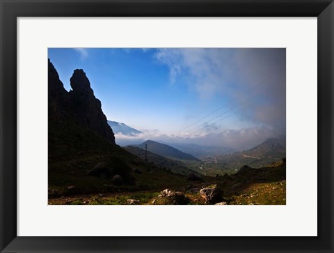 Framed El Boquete de Zafarraya, Malaga Province, Andalucia, Spain Print