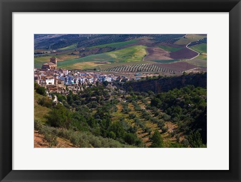 Framed Village of Alhama de Granada, Granada Province, Andalucia, Spain Print