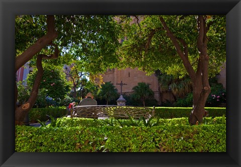 Framed Malaga&#39;s Cathedral, Malaga City, Andalucia, Spain Print