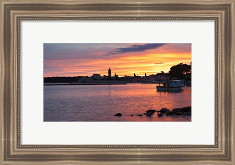 Framed Island of Rab, Kvarner Region, Dalmatia, Croatia Print