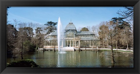 Framed Palacio De Cristal, Madrid, Spain Print