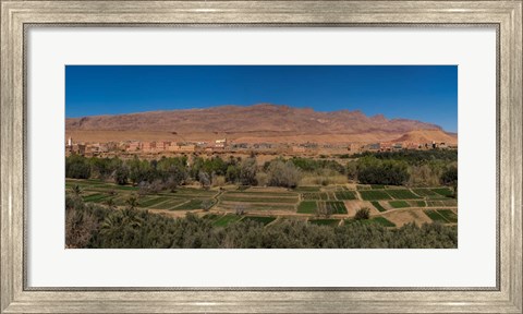 Framed Tinghir Oasis, Province De Tinghir, Souss-Massa-Draa, Morocco Print