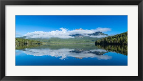 Framed Pyramid Mountain at Jasper National Park, Alberta, Canada Print