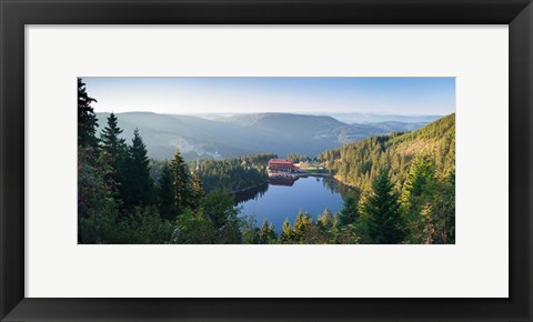 Framed Mummelsee Lake, Black Forest, Baden-Wurttemberg, Germany Print