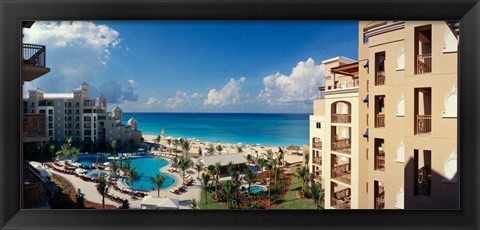 Framed Ritz-Carlton, Seven Mile Beach, Grand Cayman, Cayman Islands Print