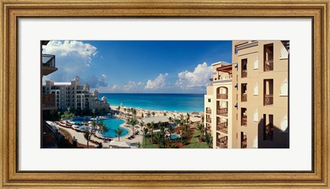 Framed Ritz-Carlton, Seven Mile Beach, Grand Cayman, Cayman Islands Print