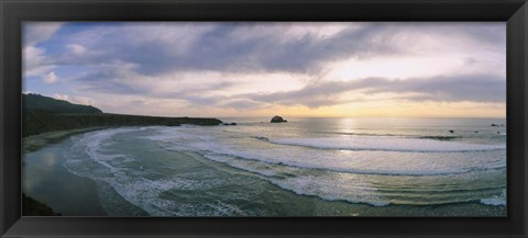 Framed Big Sur Sunset, California Print