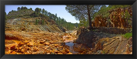 Framed Rio Tinto Mines, Huelva Province, Andalusia, Spain Print