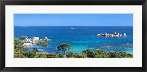 Framed Palombaggia Beach, Corse-Du-Sud, Corsica, France Print