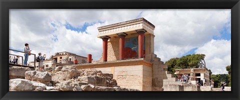 Framed Minoan Palace, Knossos, Iraklion, Crete, Greece Print