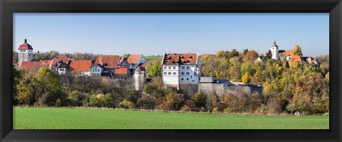 Framed Starkenburg Castle, Martinskirche Church, Baden-Wurttemberg, Germany Print