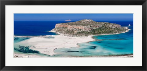 Framed Balos Beach, Gramvousa Peninsula, Crete, Greece Print