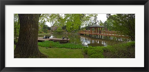 Framed Japanese garden, Wroclaw, Poland Print