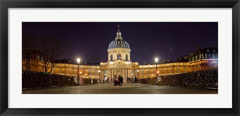 Framed Institute de France from Pont des Arts, Paris, Ile-De-France, France Print