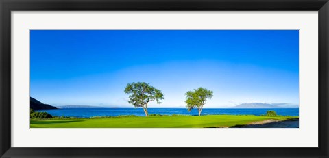 Framed Makena Golf Course, Hawaii Print