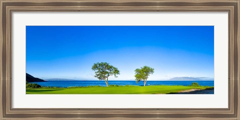 Framed Makena Golf Course, Hawaii Print