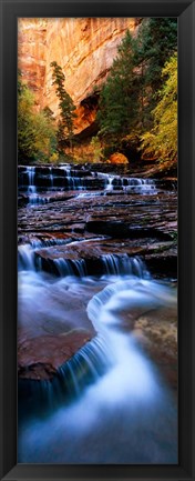 Framed North Creek, Zion National Park, Utah Print