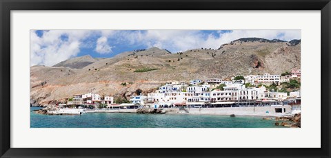 Framed View of the Hora Sfakion, Crete, Greece Print