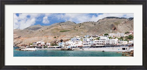 Framed View of the Hora Sfakion, Crete, Greece Print