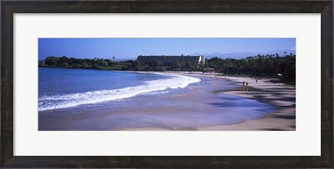 Framed Surf on the Beach, Mauna Kea, Hawaii Print
