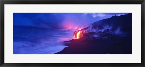 Framed Kilauea Volcano, Hawaii Print