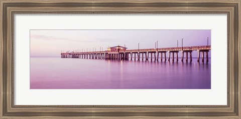 Framed Gulf State Park Pier, Gulf Shores, Baldwin County, Alabama Print