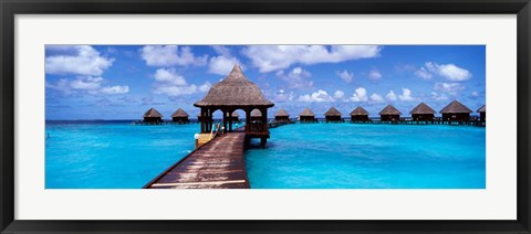 Framed Thulhagiri Island Resort, North Male Atoll, Maldives Print