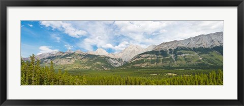 Framed Canadian Rockies, Smith-Dorrien Spray Lakes Trail, Alberta, Canada Print