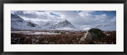 Framed Clouds over Mountains, Glencoe, Scotland Print