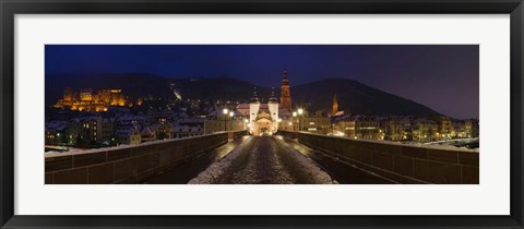 Framed Karl Theodor Bridge, Baden-Wurttemberg, Germany Print