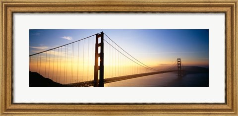 Framed Golden Gate Bridge Glow, San Francisco, California Print