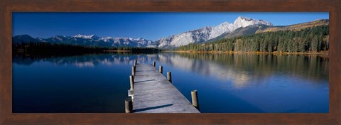 Framed Hector Lake, Mt John Laurie, Rocky Mountains,  Alberta, Canada Print