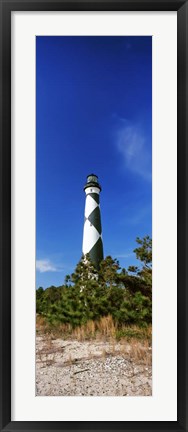 Framed Cape Lookout Lighthouse, Outer Banks, North Carolina Print