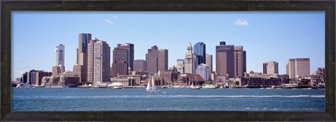 Framed Waterfront Buildings, Boston, Massachusetts Print