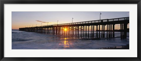 Framed Ventura Pier at Sunset Print