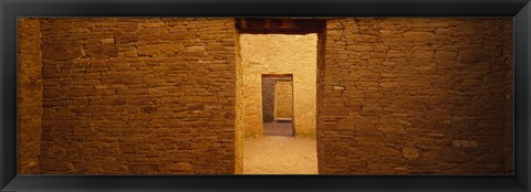 Framed Anasazi Ruins, Pueblo Bonito, New Mexico Print