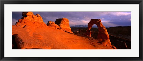 Framed Mountains in Arches National Park, Utah Print